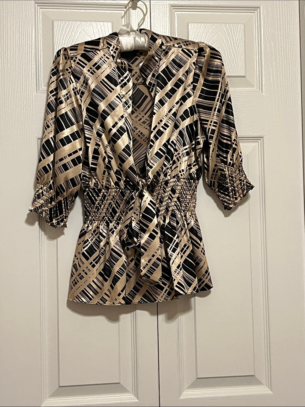 Bcbg Maxazria Smock Waist Blouse